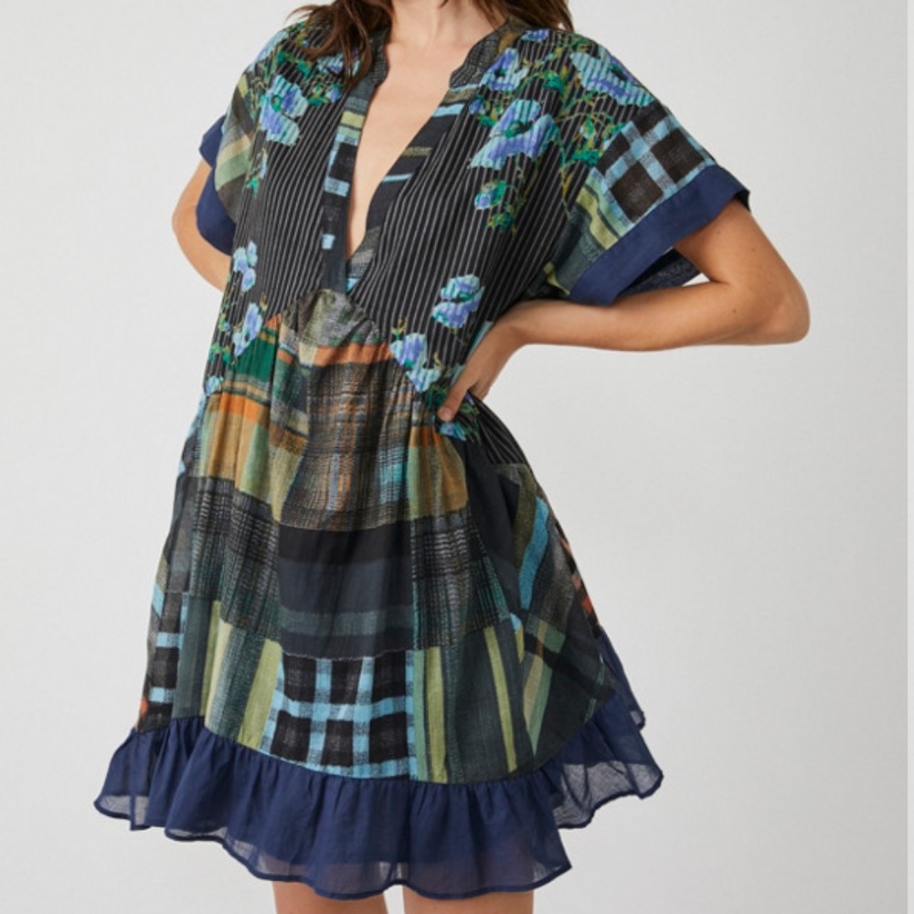 Free People Agnes Printed Mini Dress - Picture 6 of 6
